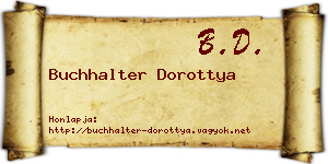 Buchhalter Dorottya névjegykártya